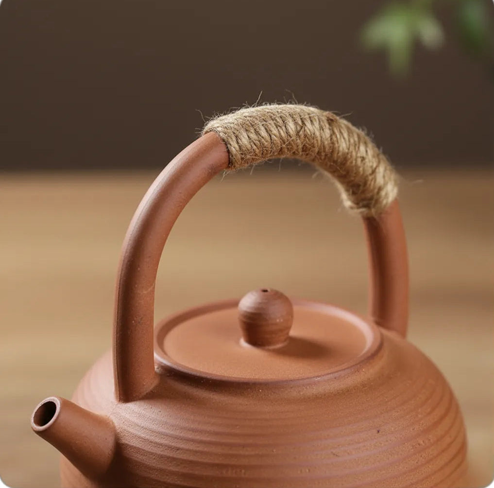 Théière Wabi-Sabi en Terre Naturelle – 350 ml