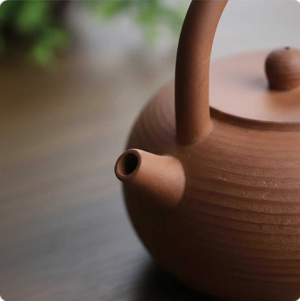 Théière Wabi-Sabi en Terre Naturelle – 350 ml