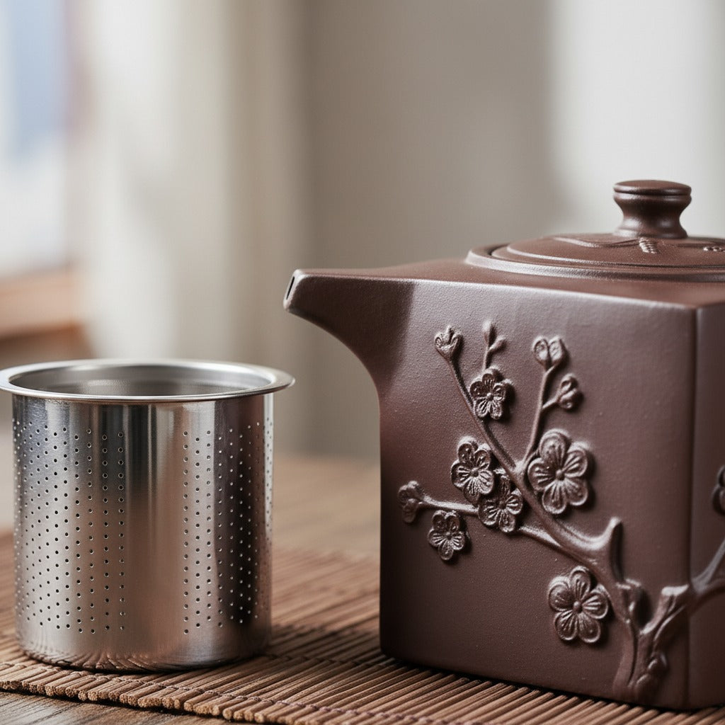 Théière japonaise carrée en céramique – 400 ml