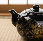 Théière Chinoise en Porcelaine Émaillée Fleur d’Or 200 ml