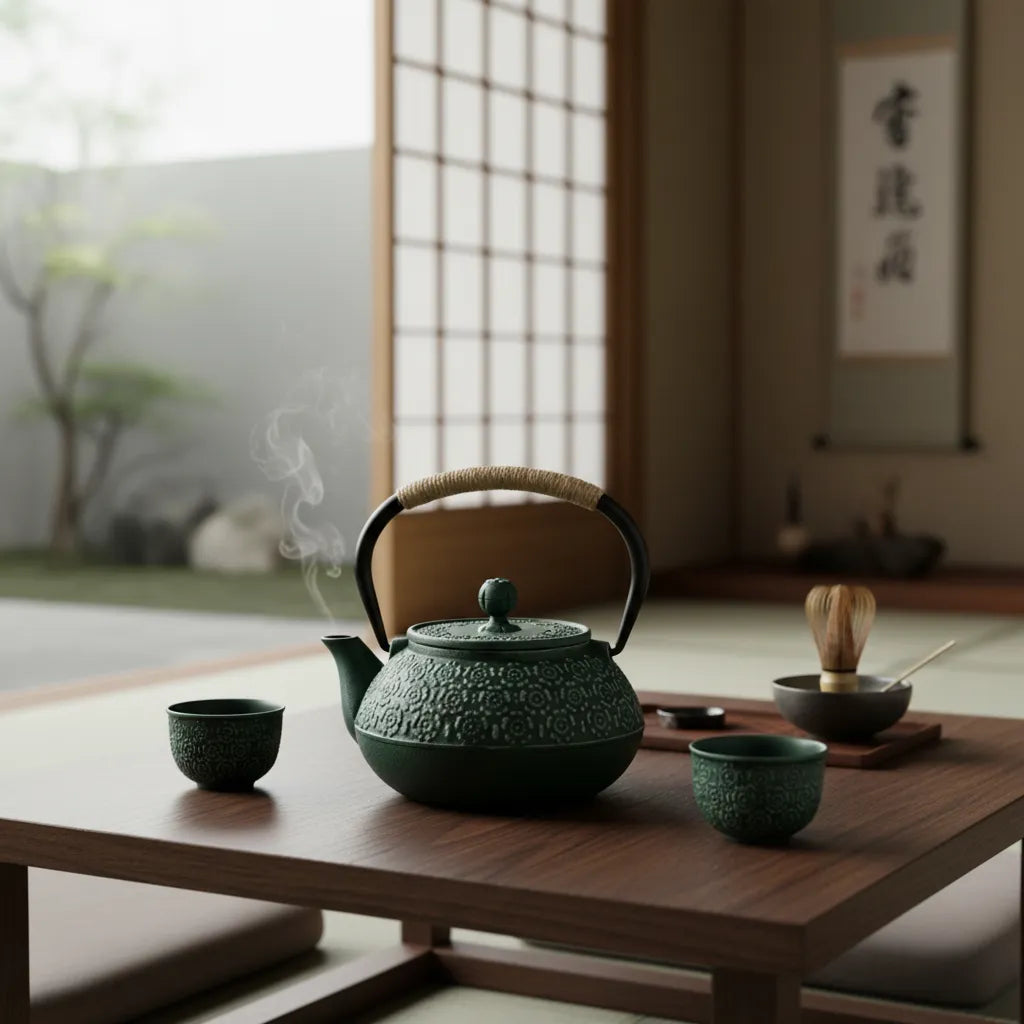 Théière tetsubin Japonais en Fonte Hanabishi 900ml