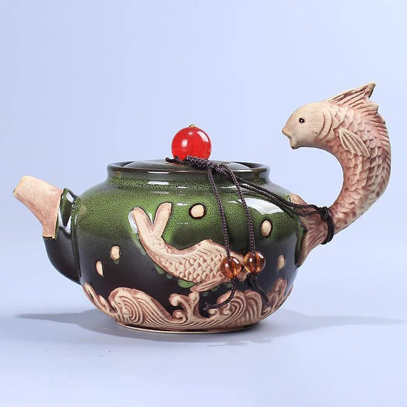 Théière Japonaise en Céramique Sculptée 210 ml