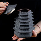 Boîte à Thé Pagode en Céramique – Style Asiatique Traditionnel