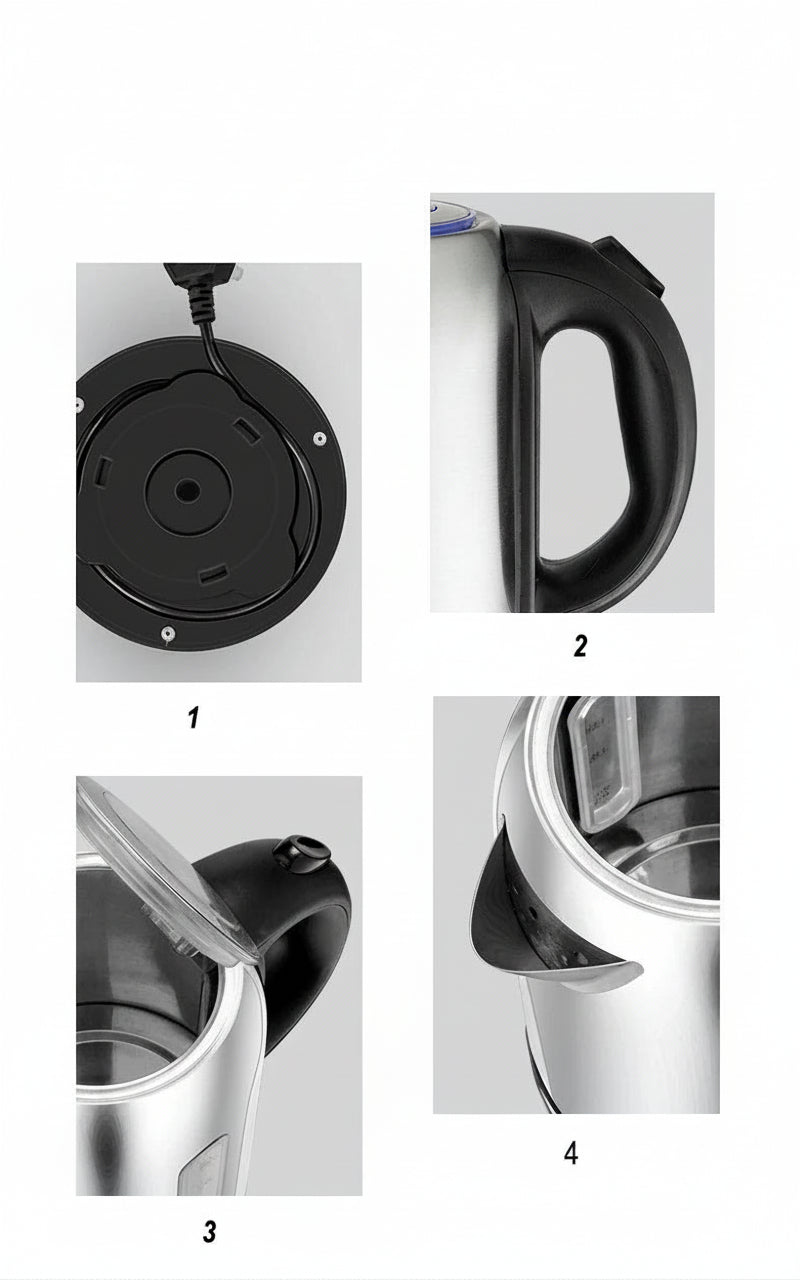 Bouilloire Électrique Inox Premium 1,7L