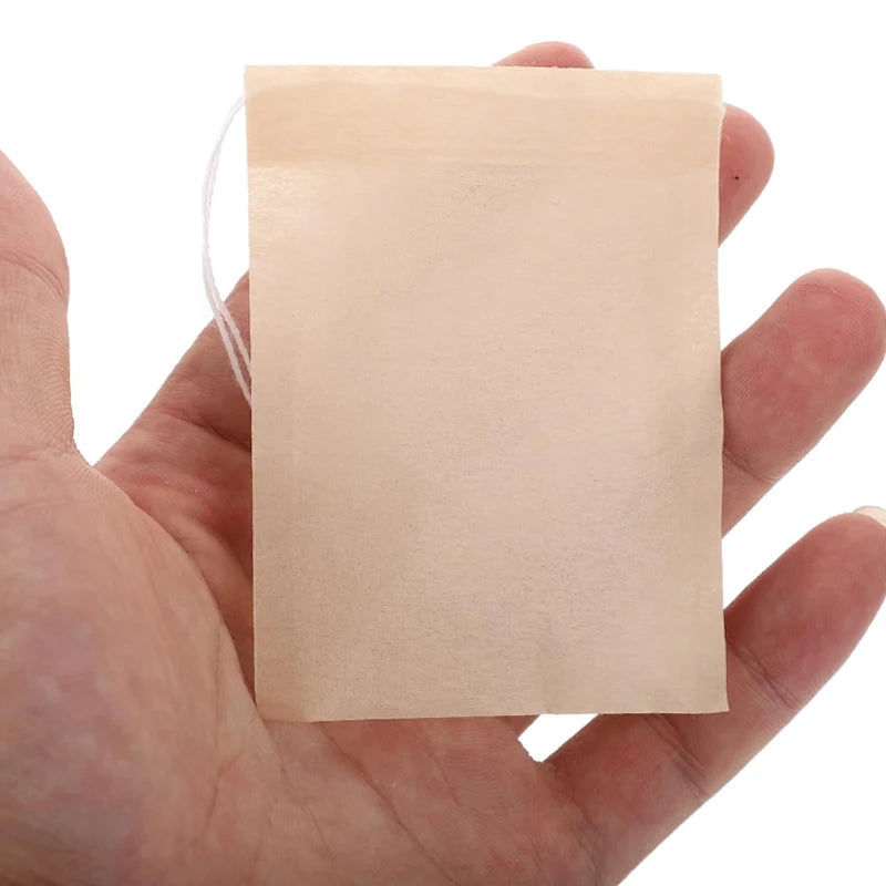 Sachets à Thé Jetables avec Cordon – 100 à 500 pcs – Filtres à Thé, Café & Épices