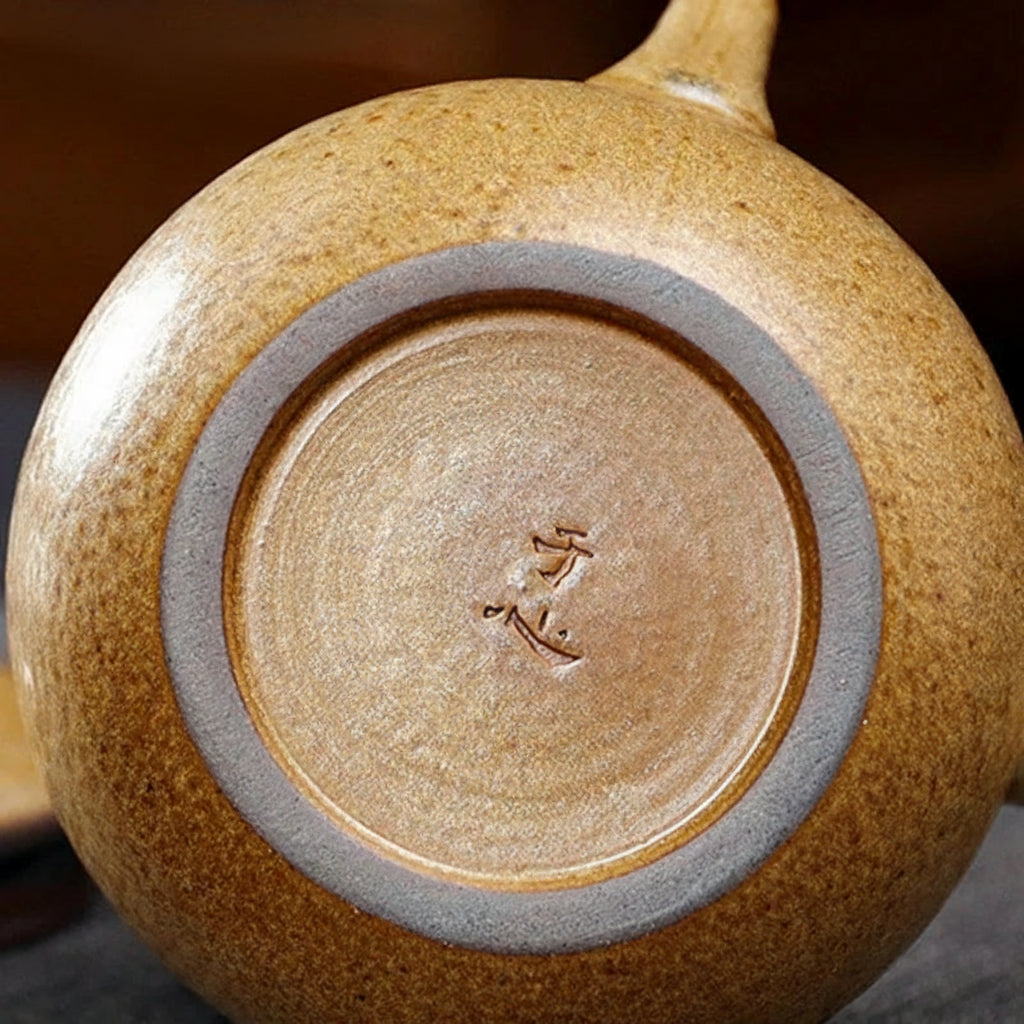 Théière japonaise artisanal Kyusu en céramique 150 ml