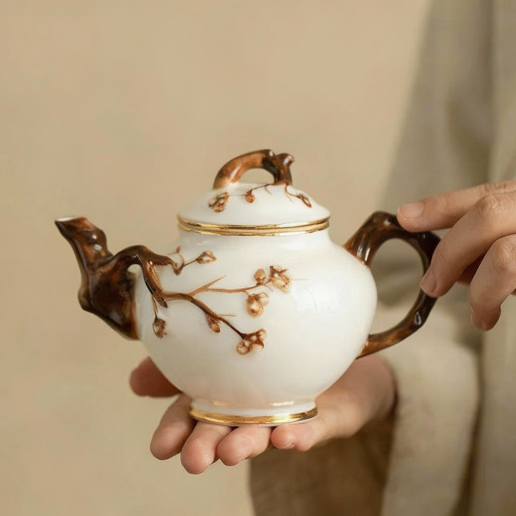 Théière Anglaise en Porcelaine Design Arbre 300 ml