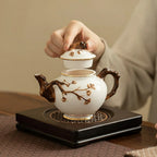 Théière Anglaise en Porcelaine Design Arbre 300 ml