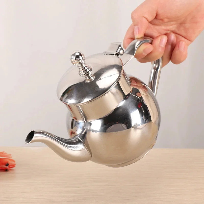 Théière Marocaine Traditionnelle en Inox – 600/ 800 ml