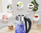 Bouilloire Électrique en Verre – Contrôle de Température 1,7 L