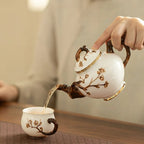 Théière Anglaise en Porcelaine Design Arbre 300 ml