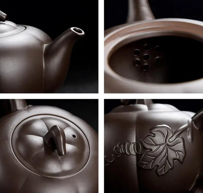 Théière japonaise Yixing – Céramique gravée 300 ml