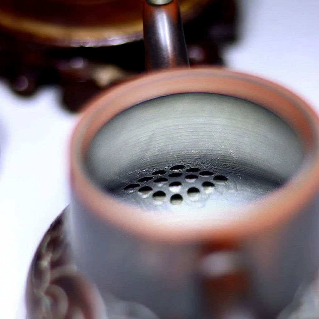 Théière Chinoise Yixing en Argile Zisha Sculptée 200 ml