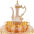 Service à thé Orientale de Luxe en Alliage Doré – Service Complet 250 ml