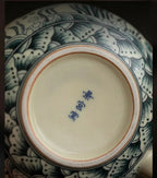 Théière Chinoise en Porcelaine Blanc Cassé Motifs Bleu Indigo 230 ml