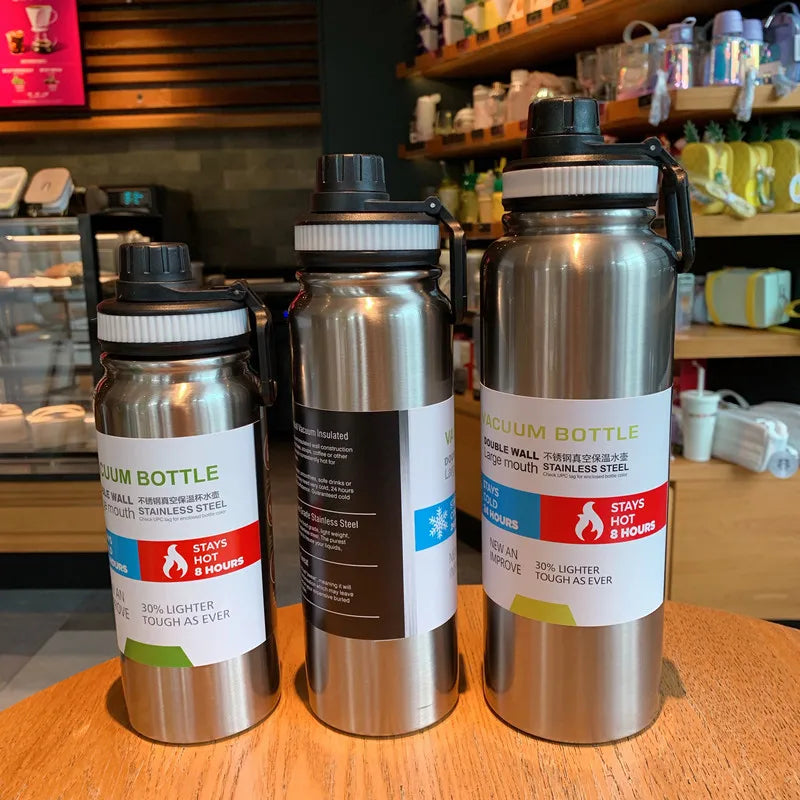 Thermos Isotherme en Acier Inoxydable – 600 ml/ 1L