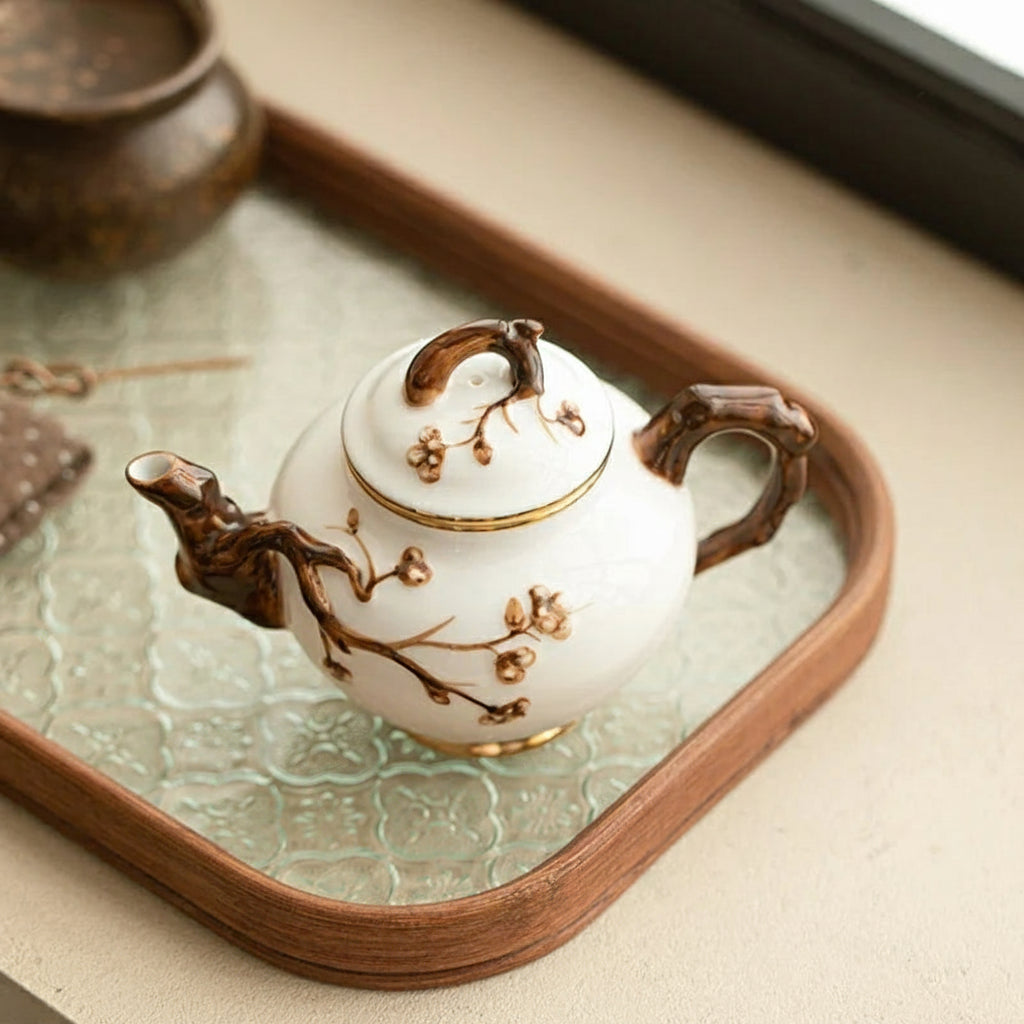 Théière Anglaise en Porcelaine Design Arbre 300 ml