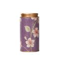 Boîte à thé design violette motif floral – Route du Thé