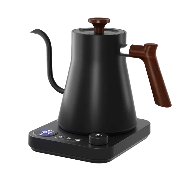 Bouilloire électrique col de cygne noire 900 ml pour thé et café - La Route du Thé