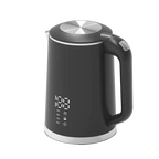 Bouilloire électrique noire 1.6L avec affichage digital et température réglable – RouteDuThe