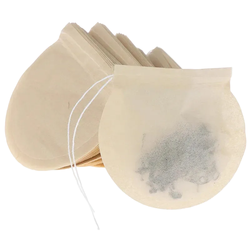 Filtres à thé biodégradables en fibres naturelles, sachets jetables pour thé en vrac