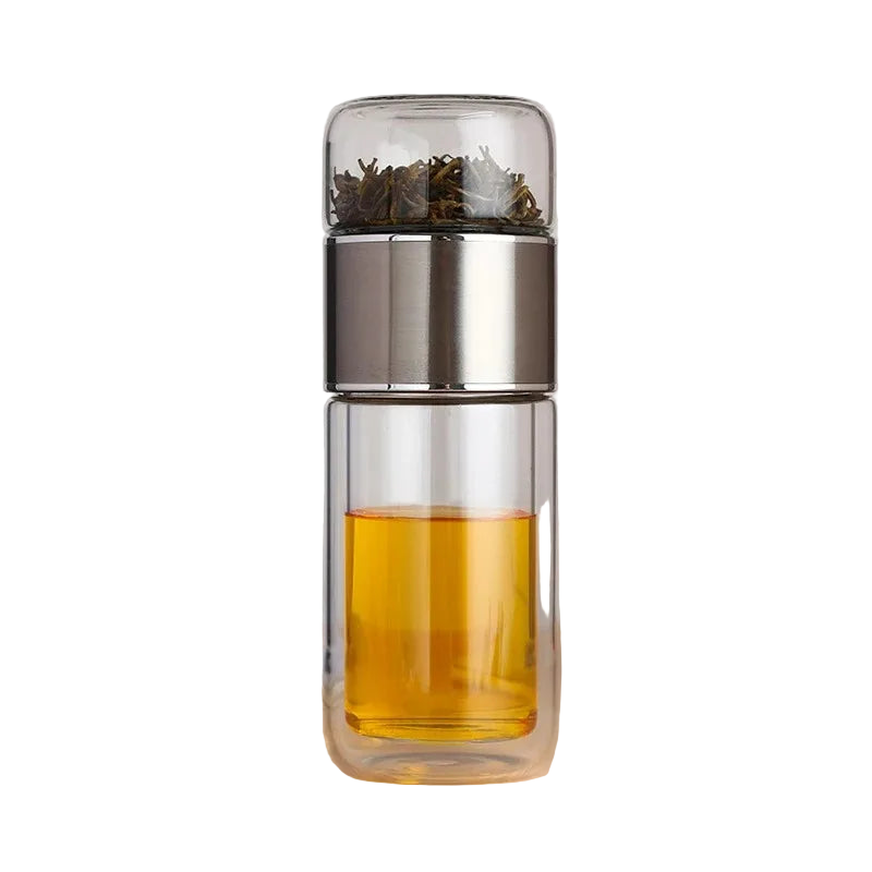 Infuseur à thé 420ml argent double paroi