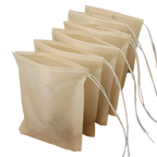 Sachets à thé jetables avec cordon en papier filtrant naturel pour thé en vrac