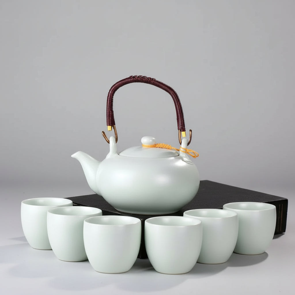 Service à thé en céramique blanc Kiln Change – théière 700 ml