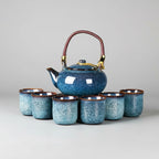 Set de thé bleu en céramique Kiln Change – théière 700 ml