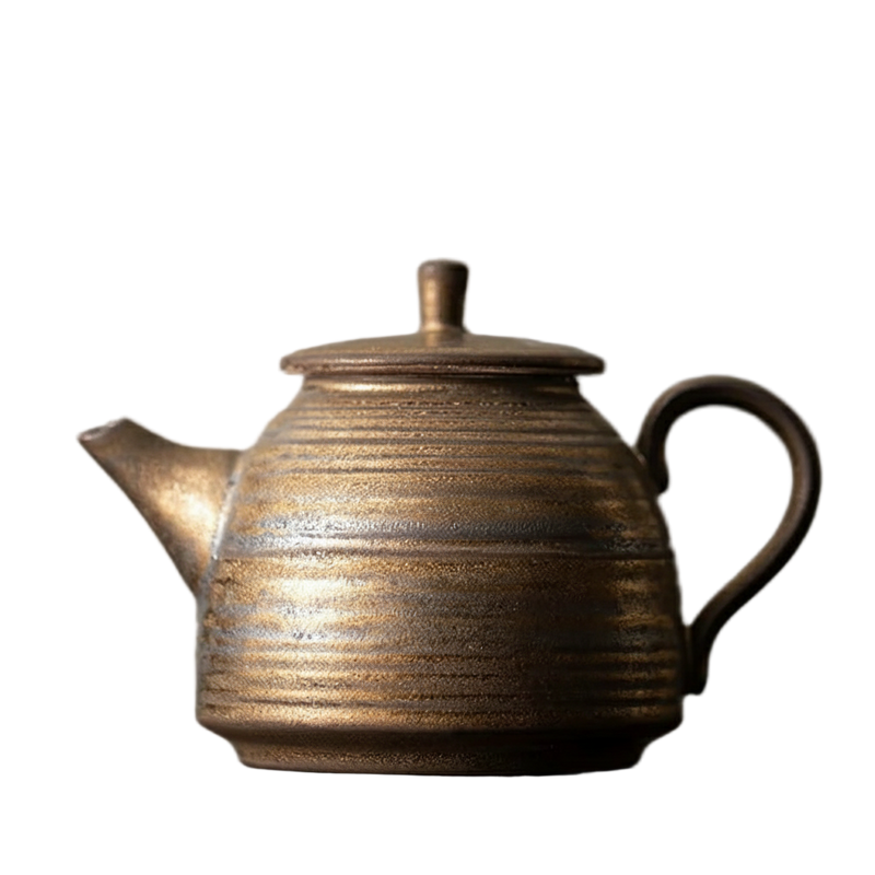 Théière chinoise en céramique artisanale Tao, style Yixing, disponible de 180 à 300 ml.