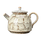 Théière chinoise en céramique Yixing-style de 300 ml, modèle blanc craquelé, artisanat traditionnel Kung Fu Cha