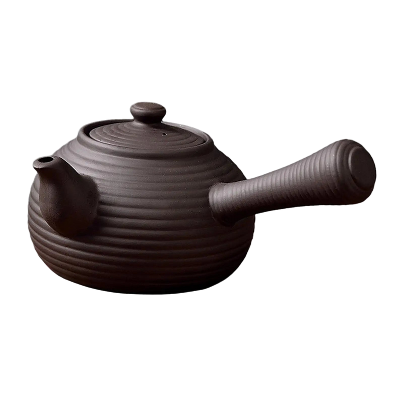 Théière japonaise en céramique kyusu avec poignée latérale, variantes 350 ml et 500 ml, plusieurs couleurs – Route du Thé