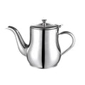 Théière marocaine en inox argent 700 ml avec bec long traditionnel