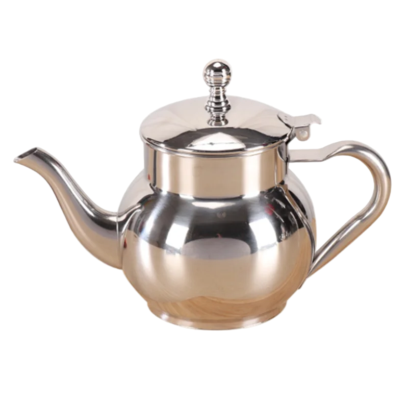 Théière marocaine traditionnelle en inox 800 ml pour thé à la menthe