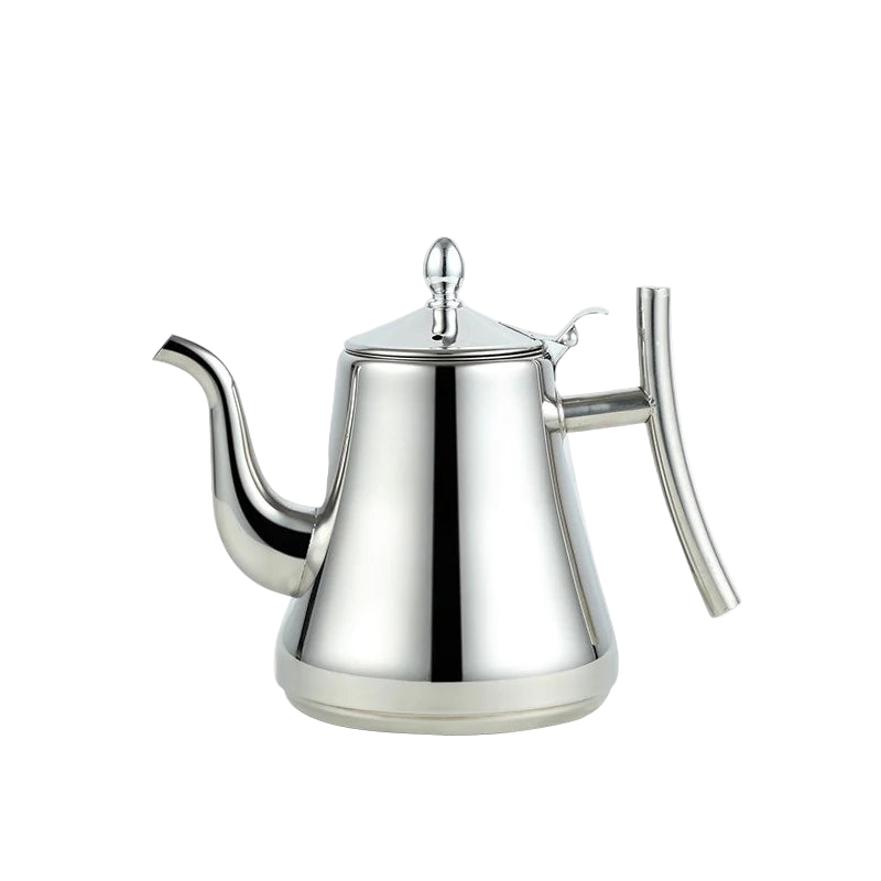 Petite théière marocaine en inox argent 1 L traditionnelle
