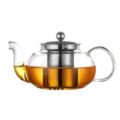 Théière en Verre Borosilicate avec Infuseur Inox – 600 ml / 800 ml