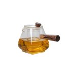 Théière en verre 900 ml avec manche en bois – modèle infusion – Route du Thé
